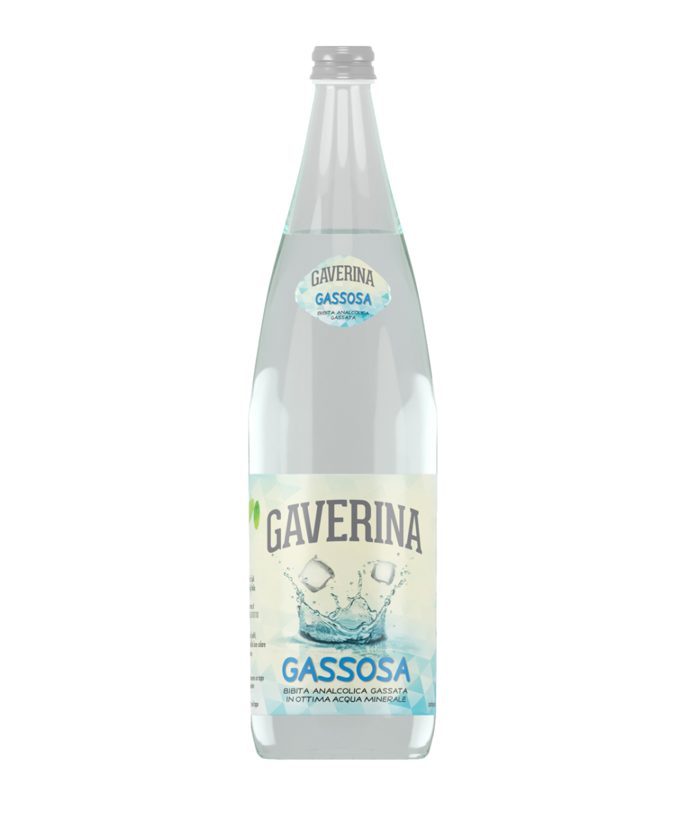 Cassa Gazzosa Gaverina litro vetro