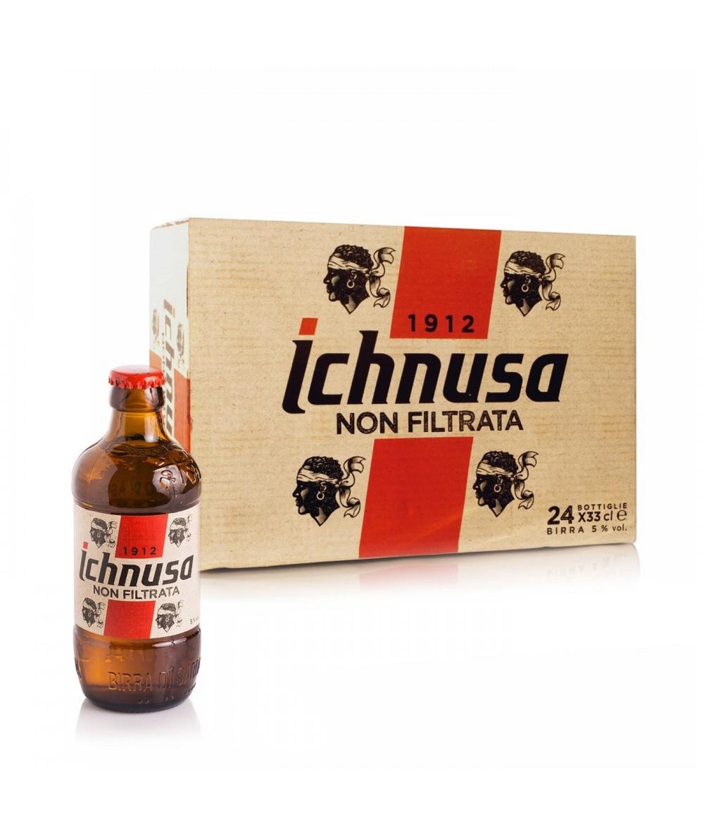 Ichnusa unfiltered beer 33 cl case